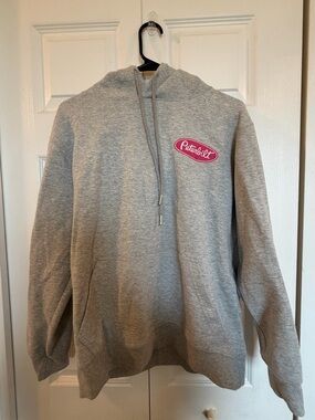 Peterbilt Gray Hoodie with Pink Logo